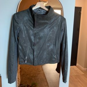 Suede (Faux) Moto Jacket